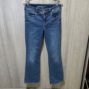 American Eagle Outfitters Women's Classic Blue Boot Cut Jeans